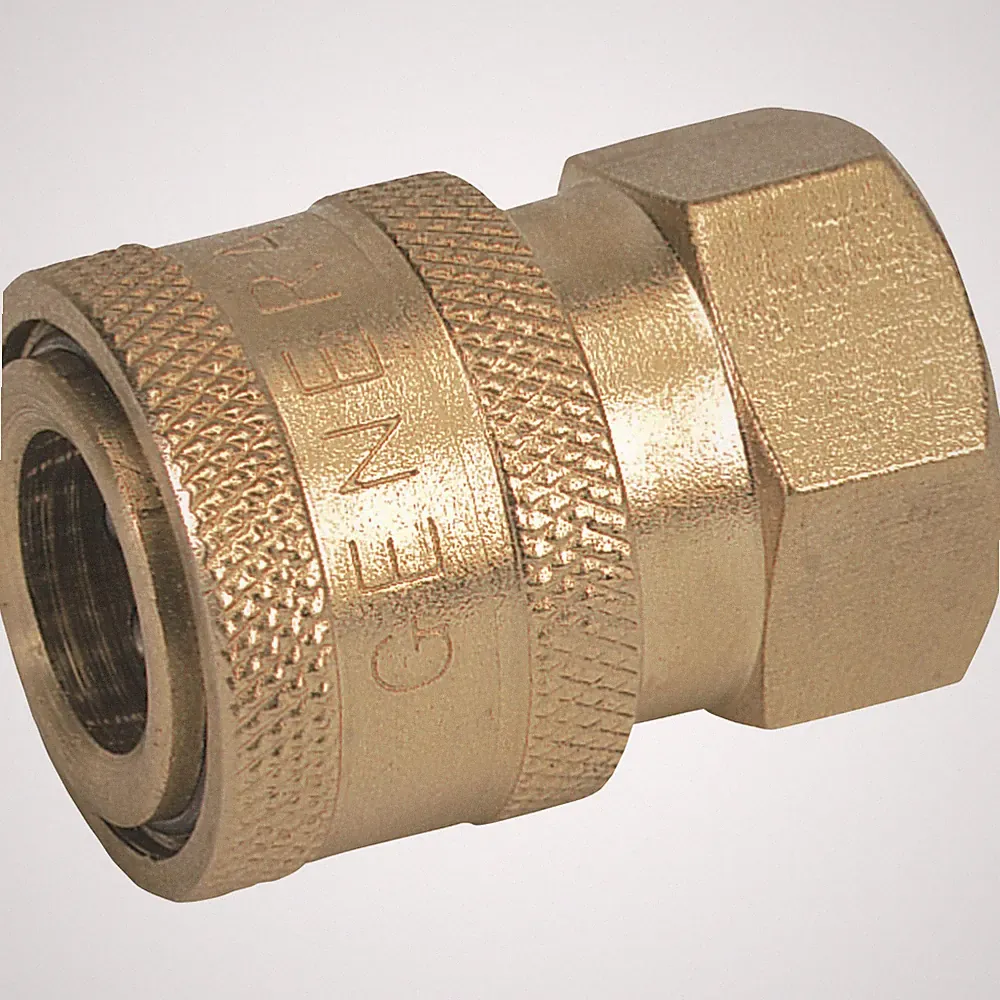 NorthStar Pressure Washer Quick Coupler, 1/2in. Inlet, 4500 PSI, 12 GPM, Brass