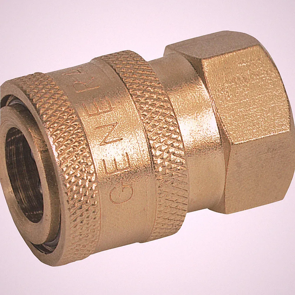 NorthStar Pressure Washer Quick Coupler, 1/2in. Inlet, 4500 PSI, 12 GPM, Brass