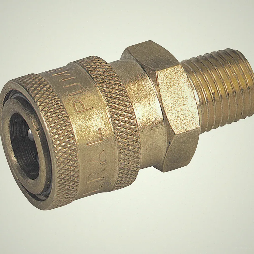 NorthStar Pressure Washer Quick Coupler, 1/4in. Male, 3000 PSI, Brass