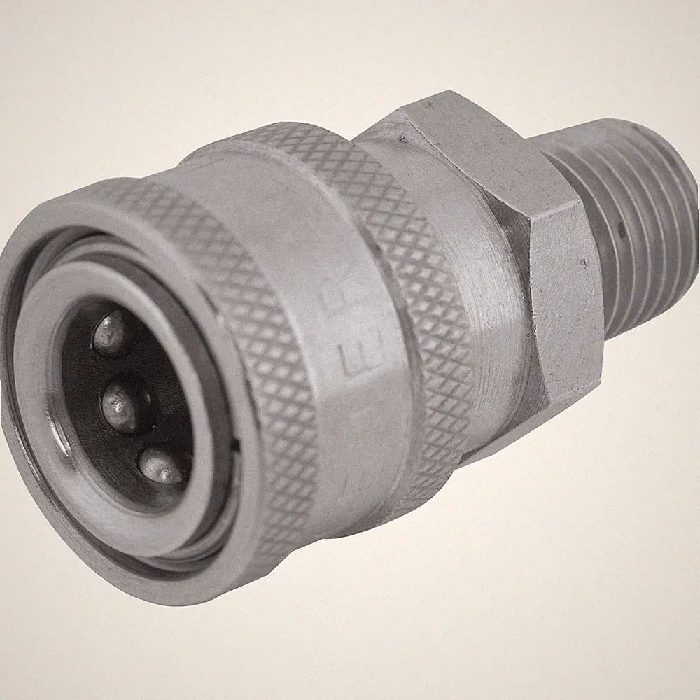 NorthStar Pressure Washer Quick Coupler, 1/4in. Male, 5000 PSI, Stainless Steel