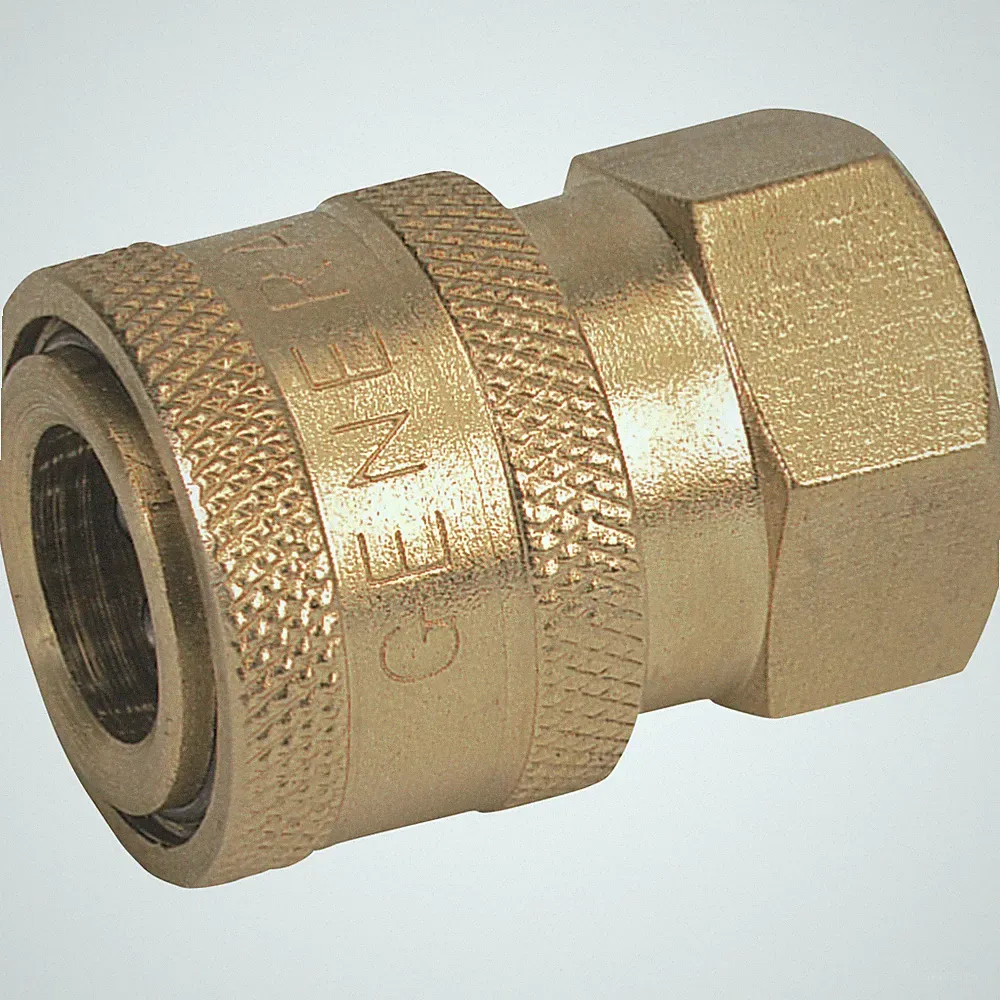 NorthStar Pressure Washer Quick Coupler, 3/8in. Female, 4000 PSI, Brass