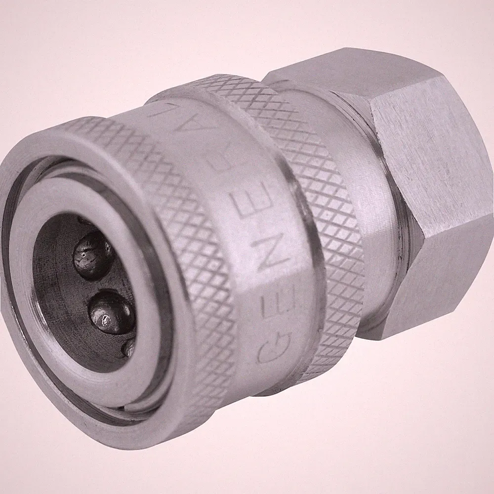 NorthStar Pressure Washer Quick Coupler, 5000 PSI, 3/8in. Inlet, Stainless Steel