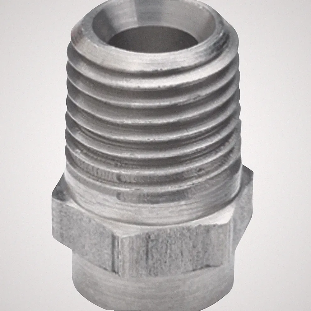 pressure washer spray nozzle, 1/4in. npt-m, size 4.0, 15 spray, ss