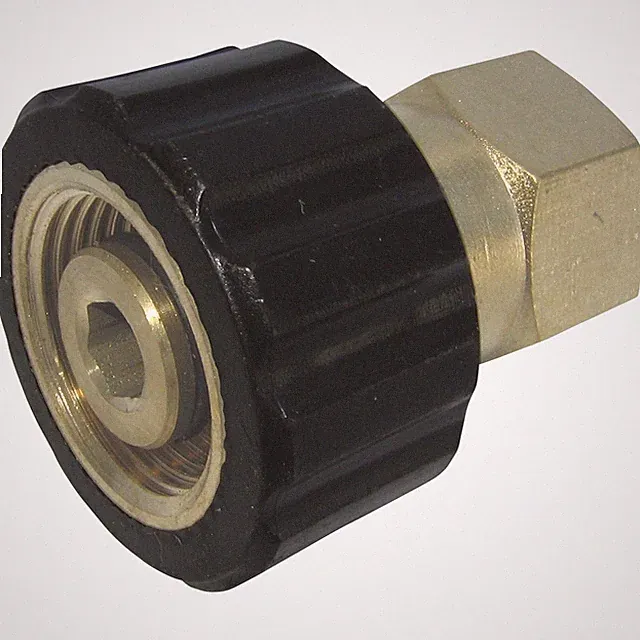NorthStar Pressure Washer Thread-On Connector, 1/4in. Inlet x M22-F, 4000 PSI