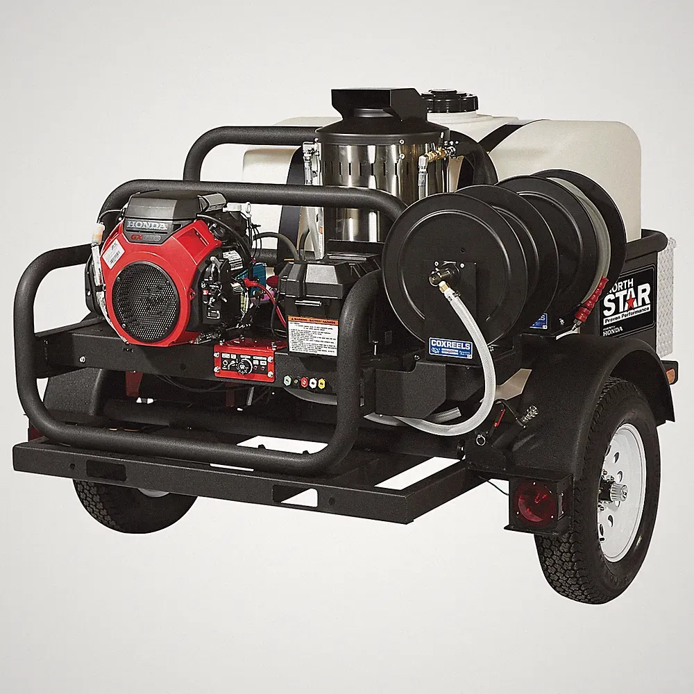NorthStar Tow-Behind Hot Water Commercial Pressure Washer Trailer, 4000 PSI, 4