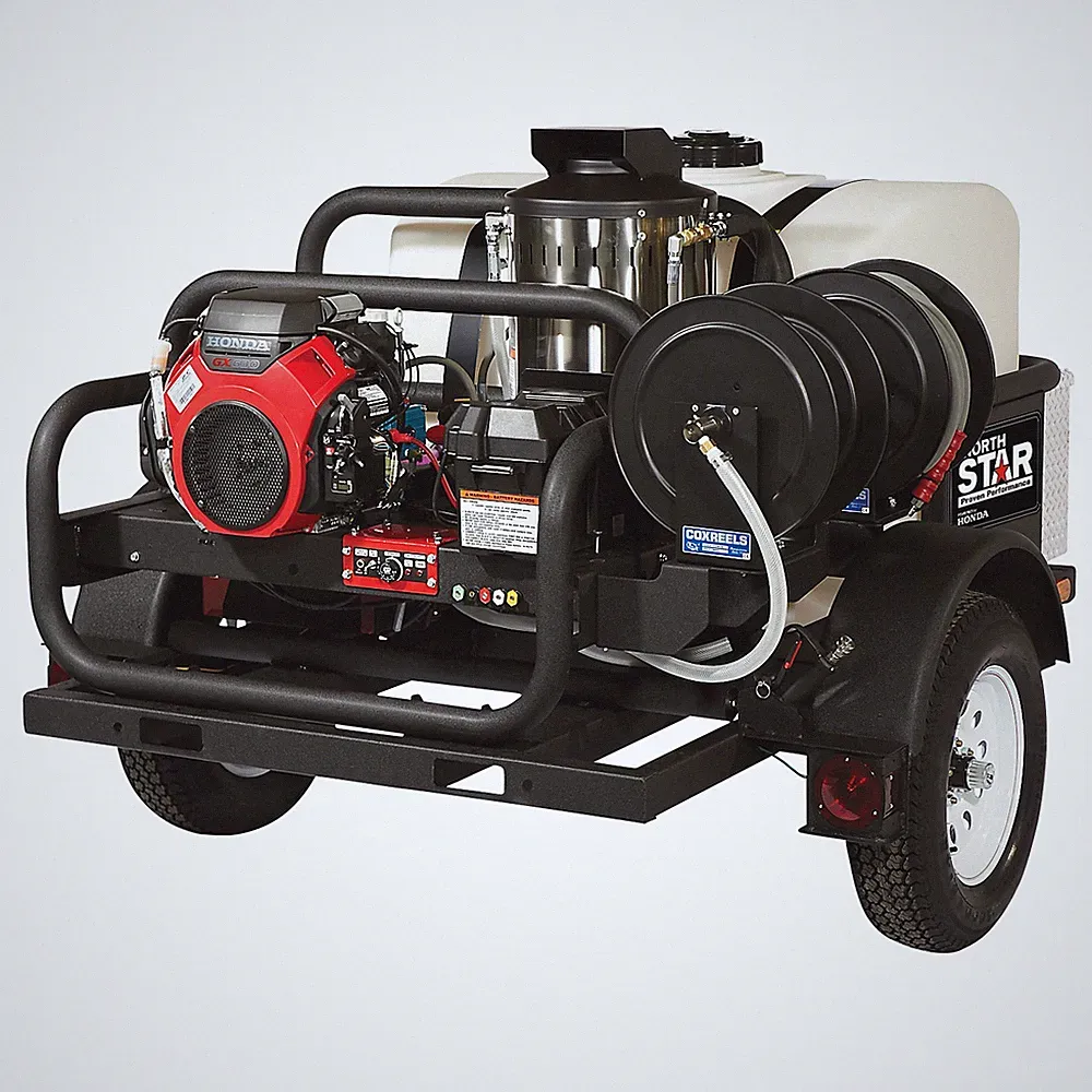 NorthStar Tow-Behind Hot Water Commercial Pressure Washer Trailer, 4000 PSI, 4