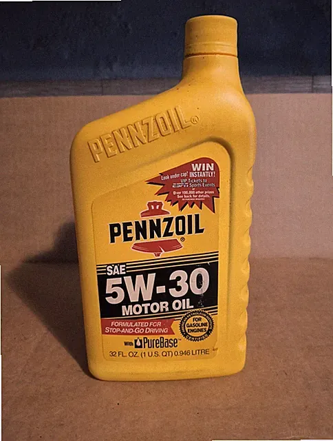 NOS Pennzoil Quart 1997 Mint Unopened 5w-30 Motor Oil Can Vintage New Old Stock