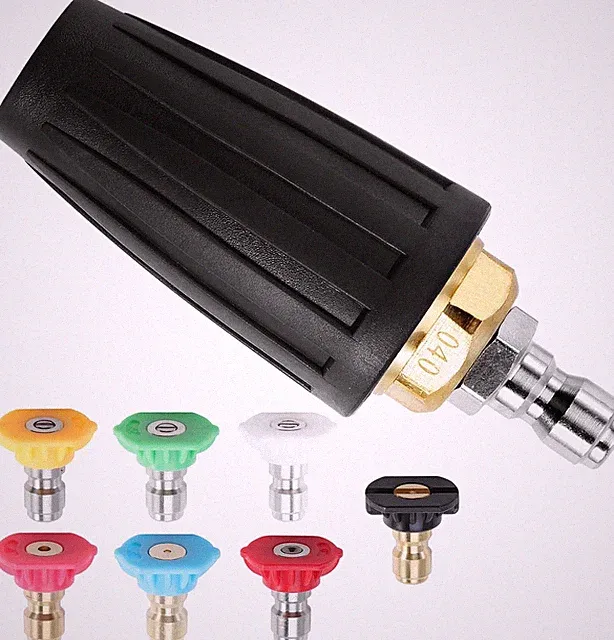 Nozzle Kit 1/4" Quick Connect for Pressure Washer 4000PSI Turbo Rotating Spray