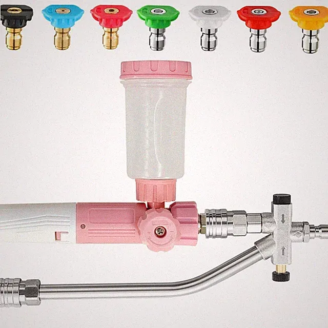 Nozzle Tips Foam Cannon for High Pressure Washer with Dual Connector Accessory