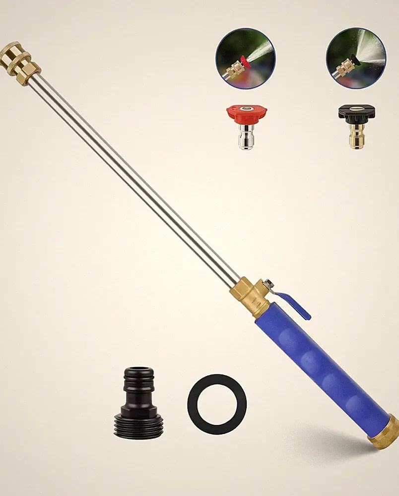 NWT Jet Nozzle Power Washer for Garden Hose, 2in1 High Pressure Wand w/2 nozzles