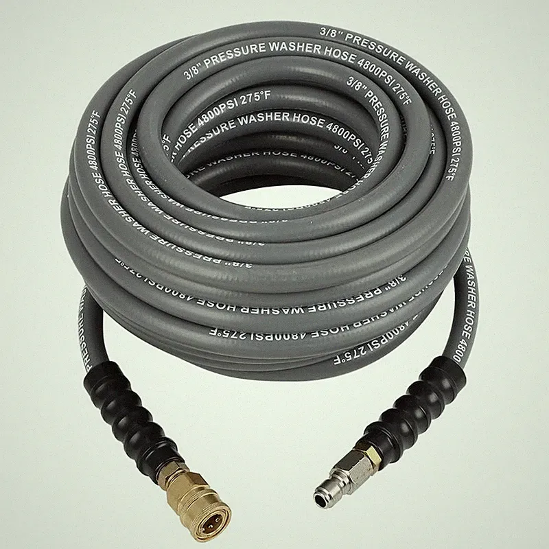 Ocpty 50Ft 3/8 Flexible Pressure Washer Hose 4800 Psi Non Marking Steel Wire