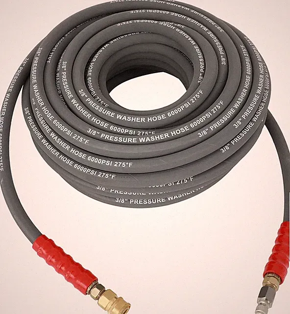 OCPTY Hot Water Pressure Washer Hose 3/8" X 100Ft 6000 Psi Non-Marking 2-Braid R