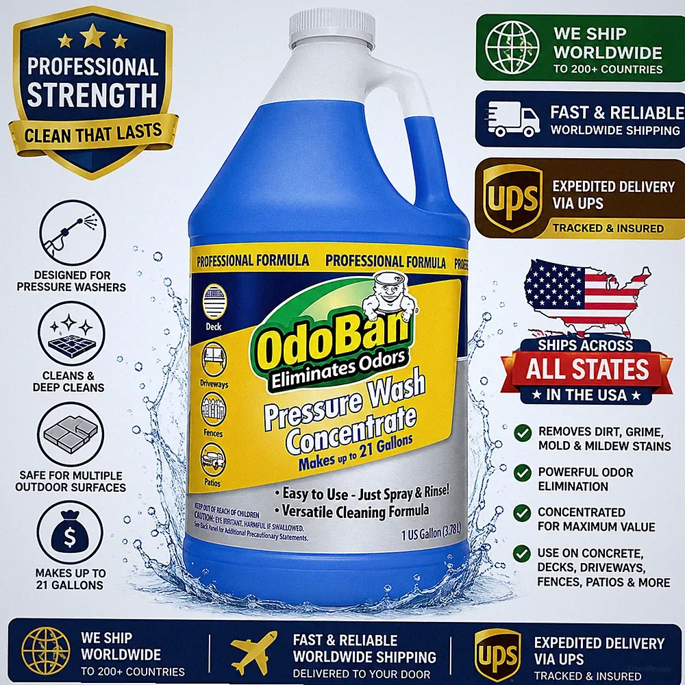 OdoBan 1Gal Pressure Wash Concentrate, Pressure Washer Soap/Detergent Concrete