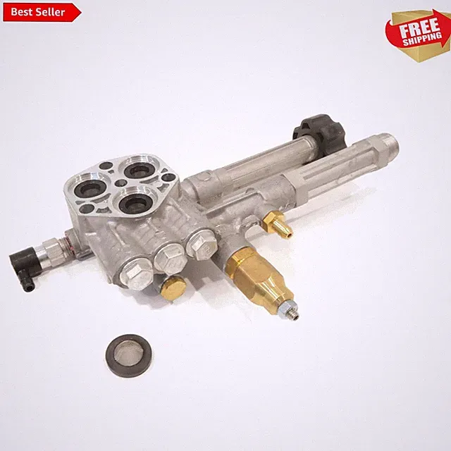 OEM AR Pressure Washer Pump Head with Unloader - Fits Models 020414-0, 020514-00