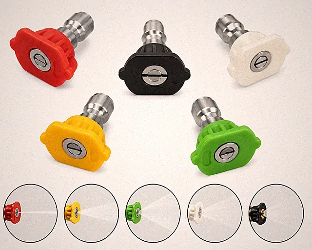 OEM DEWALT 17732 5-Piece Pressure Washer Spray Nozzle Kit 1/4" QC 4500 PSI