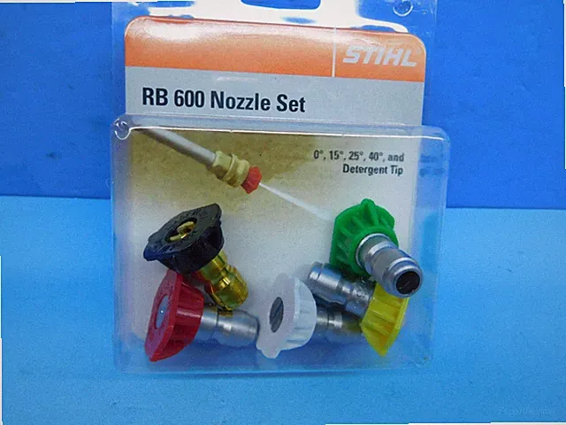 OEM NOZZLE SET FOR RB600 PRESSURE WASHER # 4791 007 1000 -- UP 528