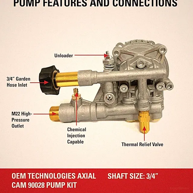 OEM Technologies 3300 PSI 2.4 GPM Pump Kit