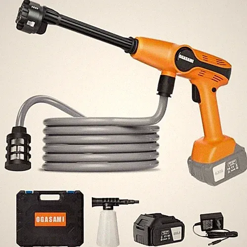 OGASAMI PORTABLE PRESSURE WASHER CORDLESS, 1.85MPA PRESSURE WASHER 4AH - ORANGE