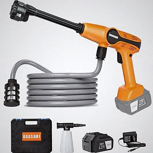 OGASAMI PORTABLE PRESSURE WASHER CORDLESS, 1.85MPA PRESSURE WASHER 4AH - ORANGE