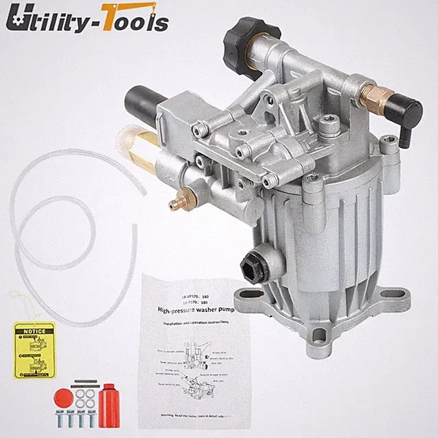 Oil Sealed Pressure Washer Universal Pump 2.5 GPM 3/4 HorizShaft MAX 3000 PSI