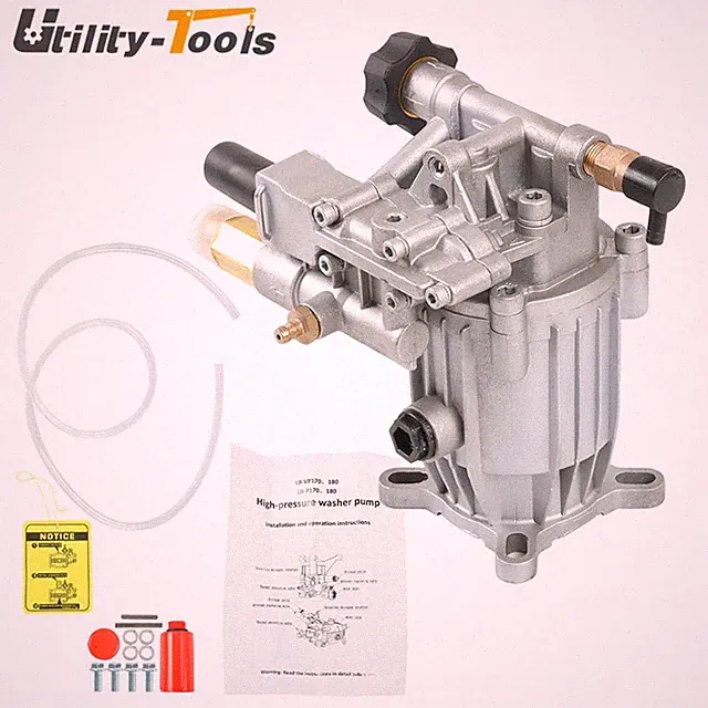 Oil Sealed Pressure Washer Universal Pump 2.5 GPM 3/4 HorizShaft MAX 3000 PSI