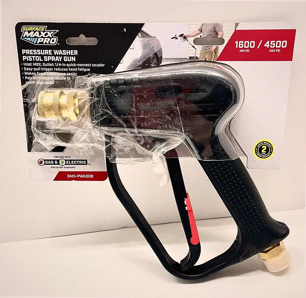 Open Box SurfaceMaxx Pro Pressure Washer Pistol Spray Gun, 4500psi, SMX-PWA308