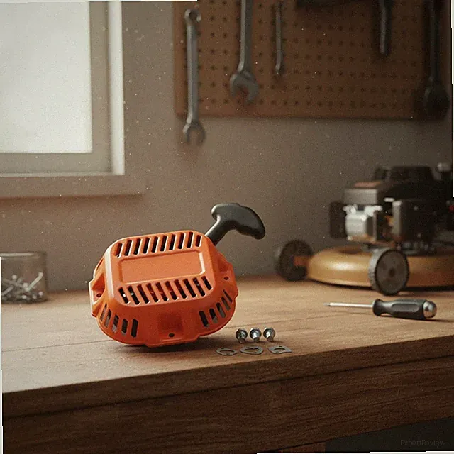 Orange Generac Recoil Starter Assembly for Power Washers - Durable and Reliable