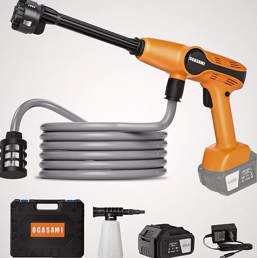 ORANGE - JCTC PORTABLE PRESSURE WASHER CORDLESS 1.85MPA PRESSURE WASHER