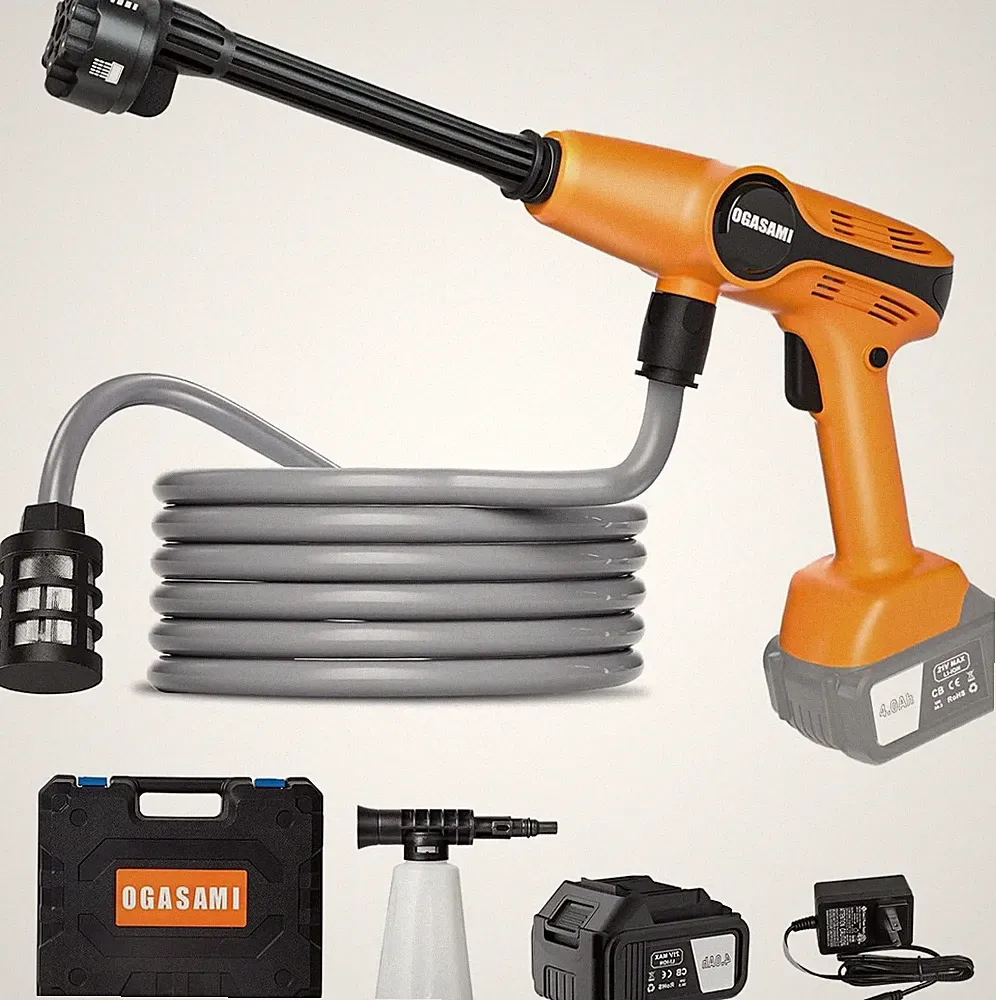 ORANGE - JCTC PORTABLE PRESSURE WASHER CORDLESS 1.85MPA PRESSURE WASHER