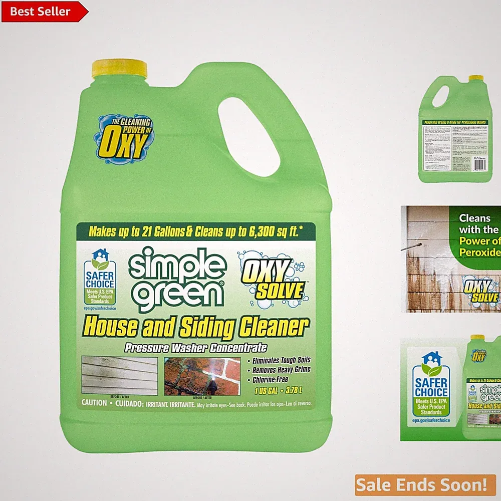 Oxy Solve House and Siding Pressure Washer Cleaner Removes Mildew Stains 128...