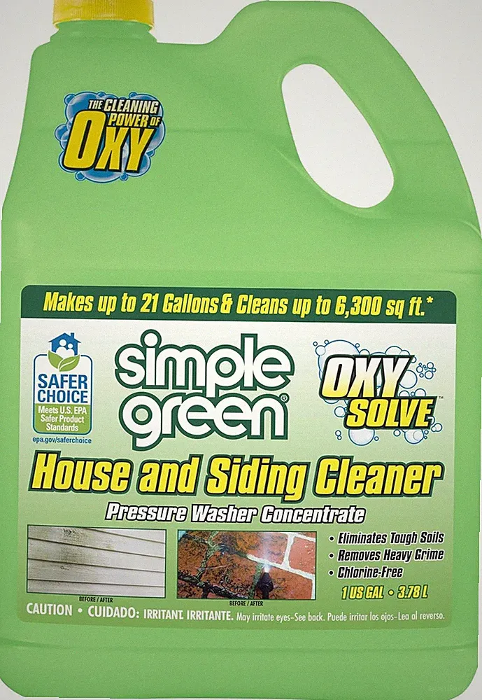 Oxy Solve House and Siding Pressure Washer Cleaner - Removes Stains from...