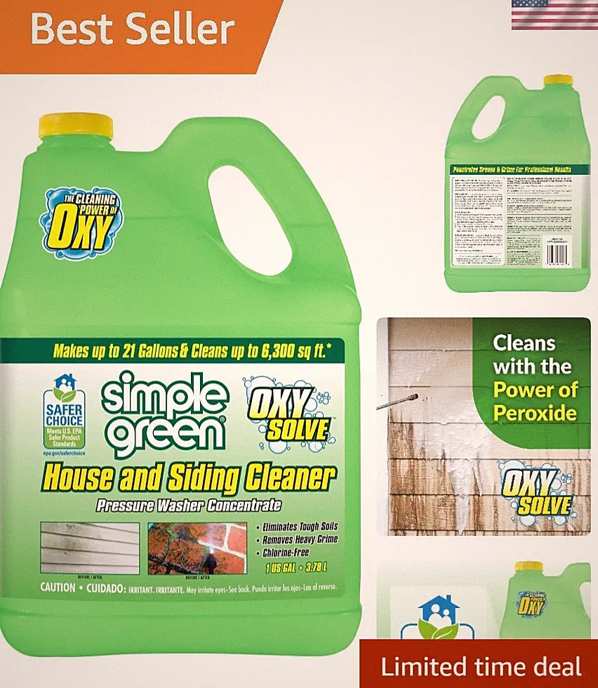 Oxy Solve House and Siding Pressure Washer Cleaner - Removes Stains from Mold...