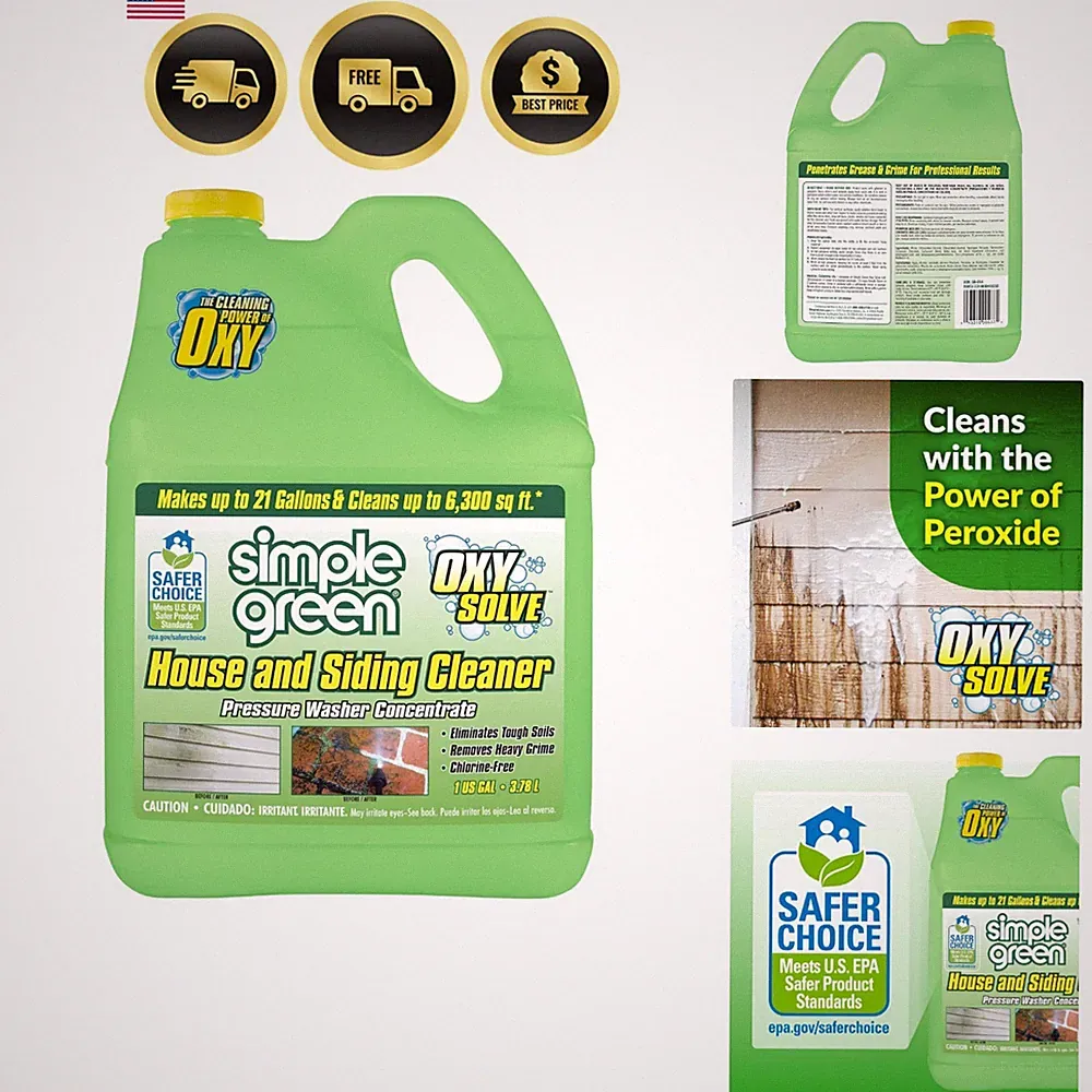 Oxy Solve House and Siding Pressure Washer Cleaner - Removes Stains from Mold...