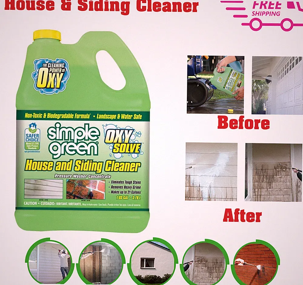 Oxy Solve House and Siding Pressure Washer Cleaner Removes Stains Mold & Mildew