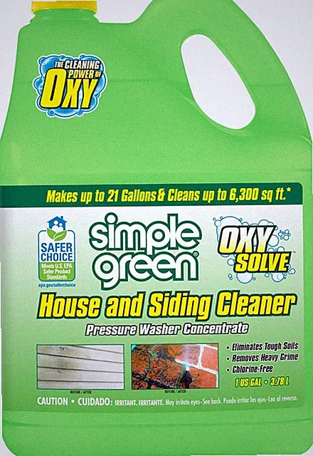 Oxy Solve House & Siding Pressure Washer Cleaner Removes Stains from Mold &