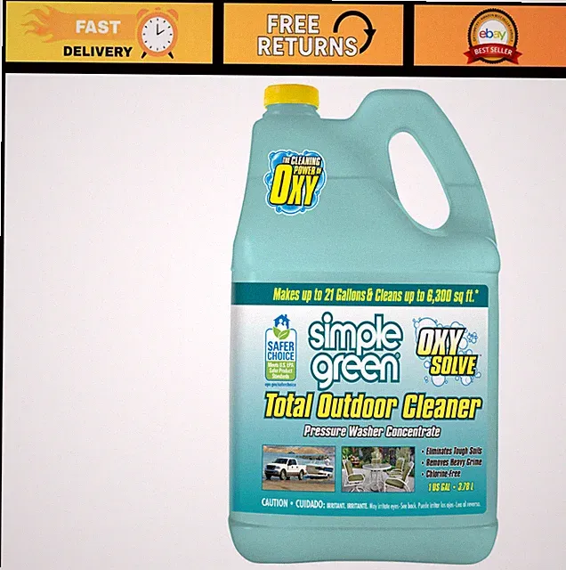 Oxy Solve Outdoor Cleaner Concentrate for Pressure Washer & Manual Use, EPA Safe