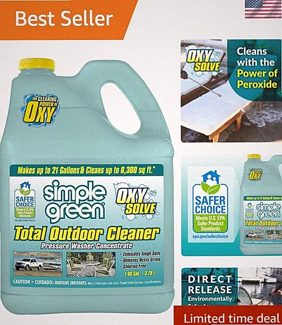 Oxy Solve Total Outdoor Pressure Washer Cleaner – 1 Gal