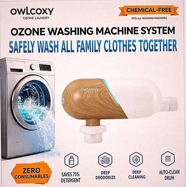 Ozone Laundry System, Washer Cleaner & Odor Eliminator, Cuts Detergent 75%