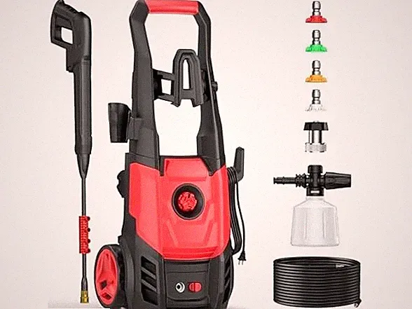 Paporia 2.5 Max GPM Electric Pressure Washer w/Foam Cannon, 20FT Hose -FAST SHP