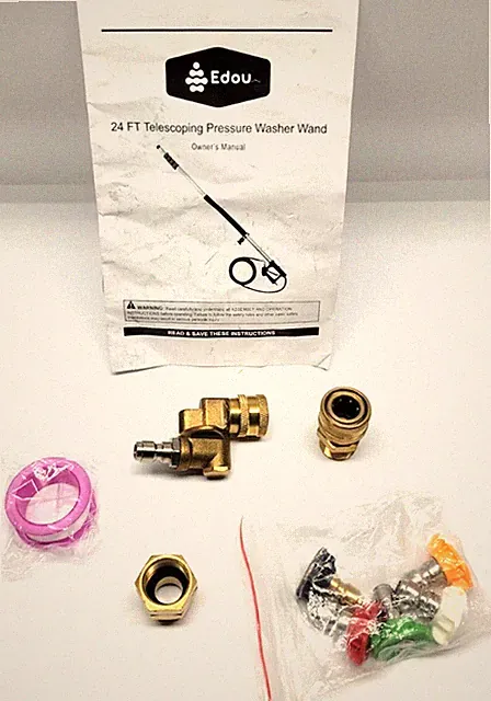 Parts for 24 TF Telescoping Pressure Washer Wand, only comes items on the pictur