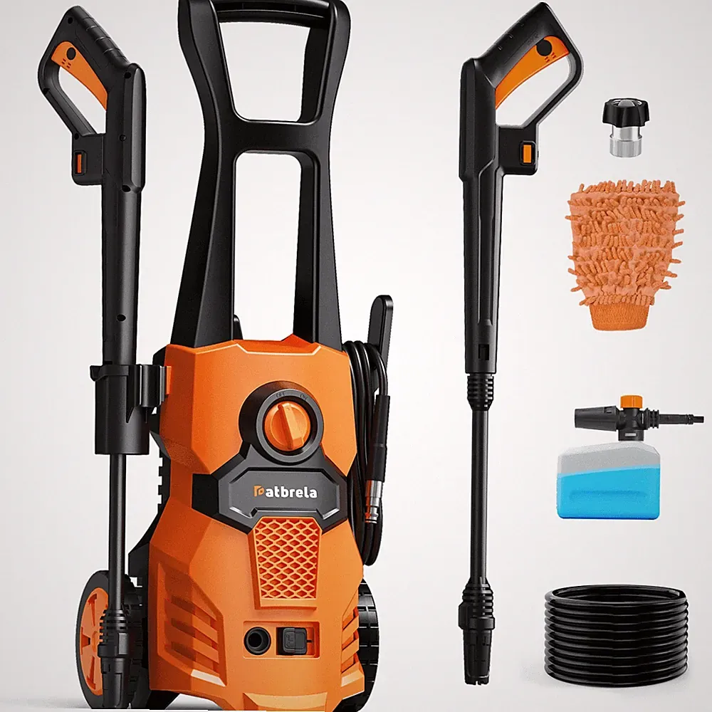 Patbrela 1500W Electric Pressure Washer, 4200PSI with Adjustable Nozzle Angle