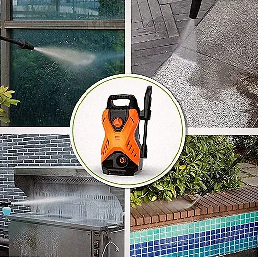 Paxcess Portable Lightweight Electric Power Washer Machine - BLACK/ORANGE