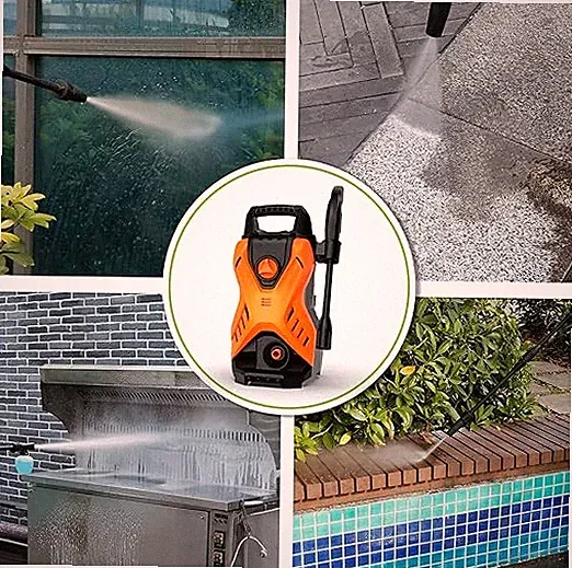 Paxcess Portable Lightweight Electric Power Washer Machine with - BLACK/ORANGE