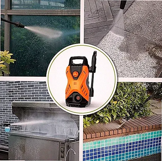 Paxcess Portable Lightweight Electric Power Washer Machine with - BLACK/ORANGE