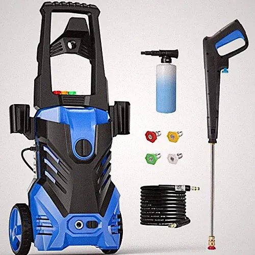Pecticho Electric High Pressure Washer 3500 Psi 2.5 GPM 25ft Hose/16ft Cord