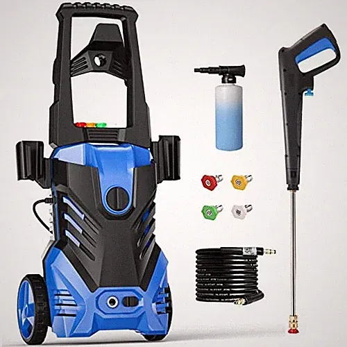Pecticho Electric High Pressure Washer 3500 Psi 2.5 GPM 25ft Hose/16ft Cord
