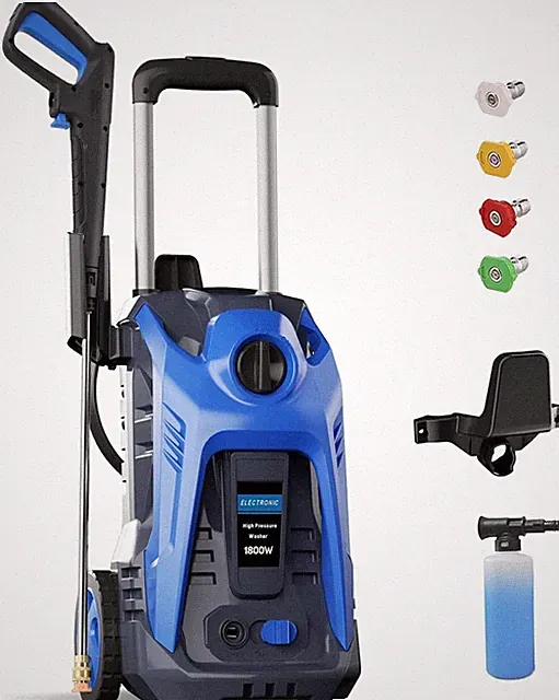 Pecticho Pressure Washer Power 3500PSII-MAX Washer with 4 Quick Connect Nozzles