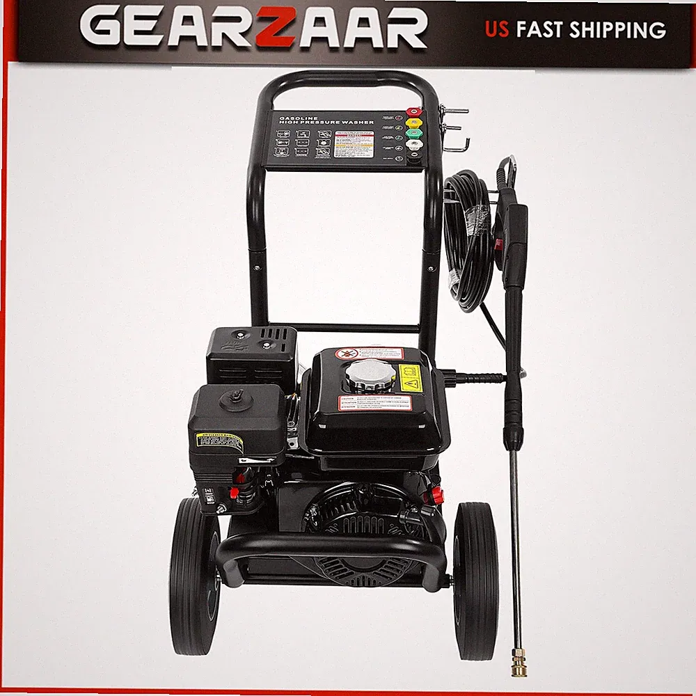 PETROL PRESSURE WASHER for Cars Fences Cold Water 240 BAR Gas Powered 212cc