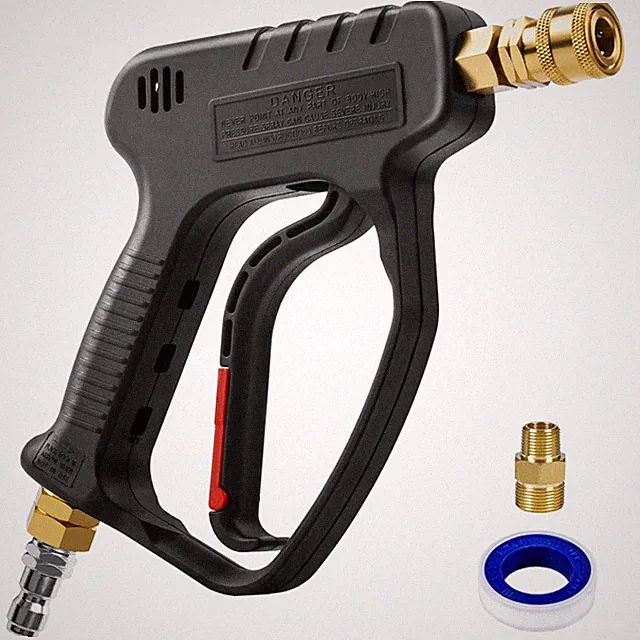 Pistola Corta De Alta Presion Para Lavado De Autos De 5000 PSI De Lujo
