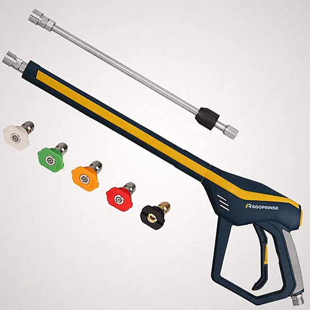 Pistola De Lavadora A Presion 4000 PSI Con Varilla De 106 CM Y Boquillas
